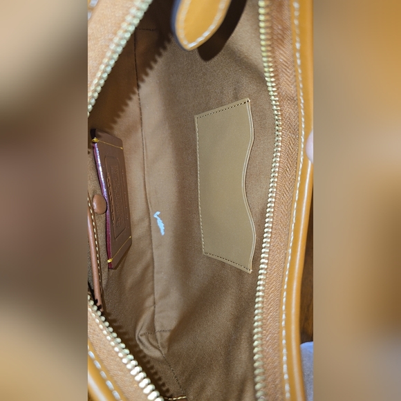 Coach Hamptons Hobo Bag In Crystal Signature Jacquard - Picture 6 of 6